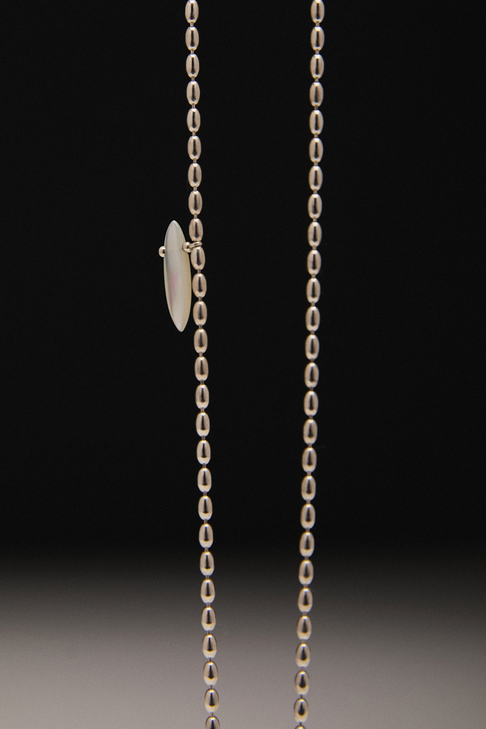 波西米亚椭圆形缟玛瑙贝壳项链