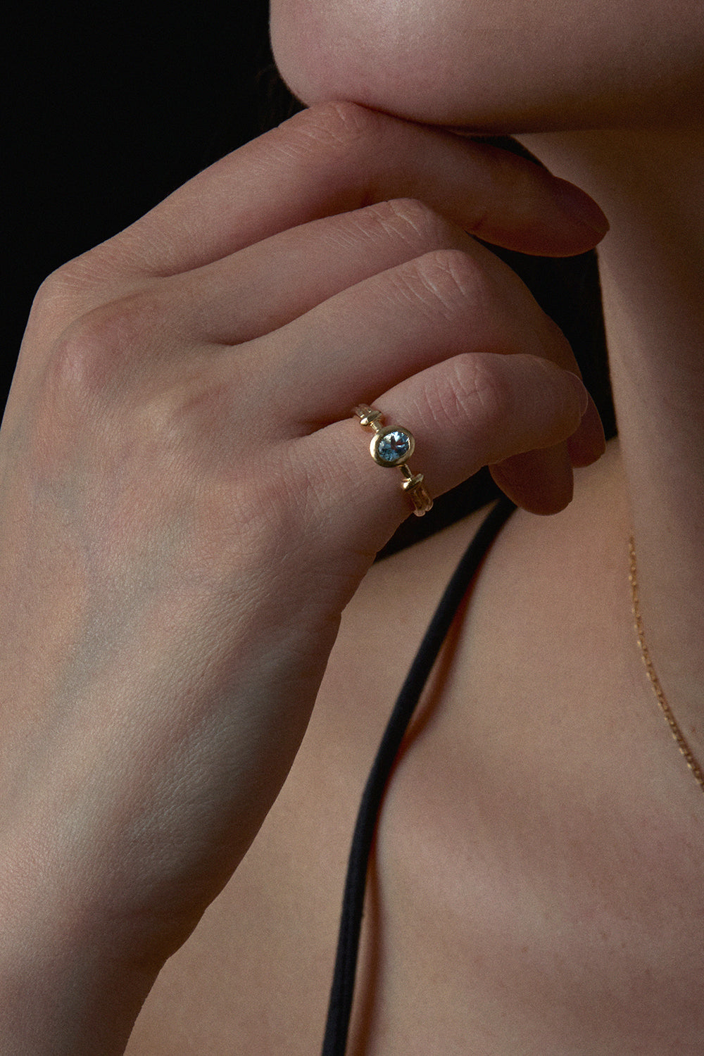 ルネサンスコラムアクアマリンリング