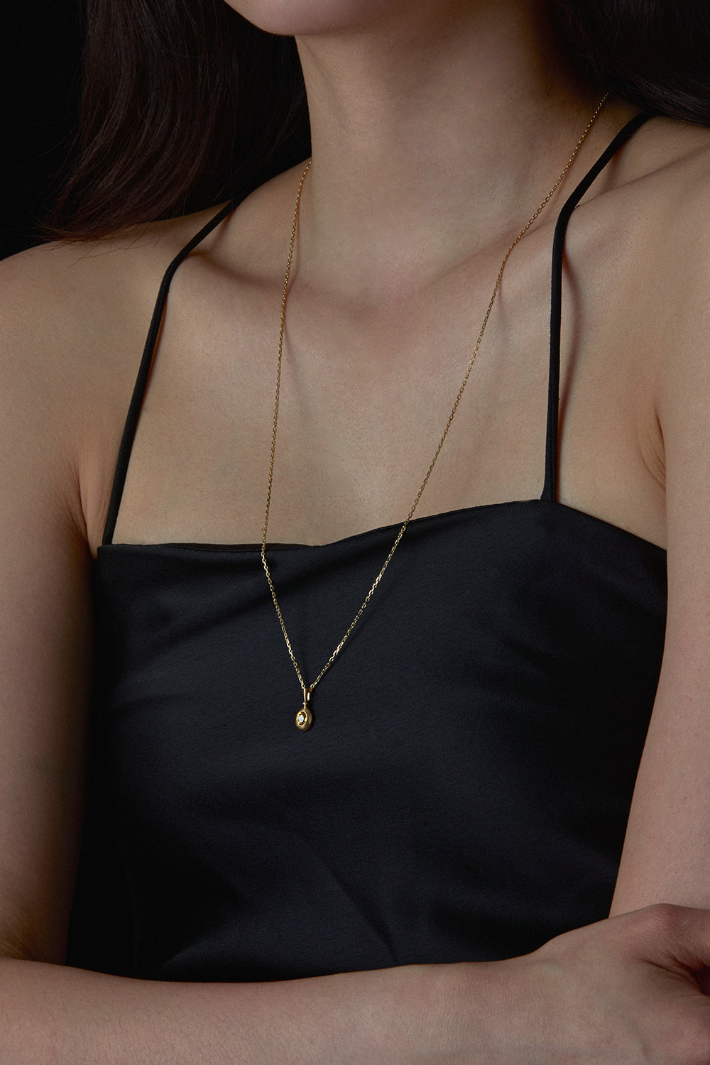 PENDENTIF OVALE RENAISSANCE EN SAPHIR JAUNE