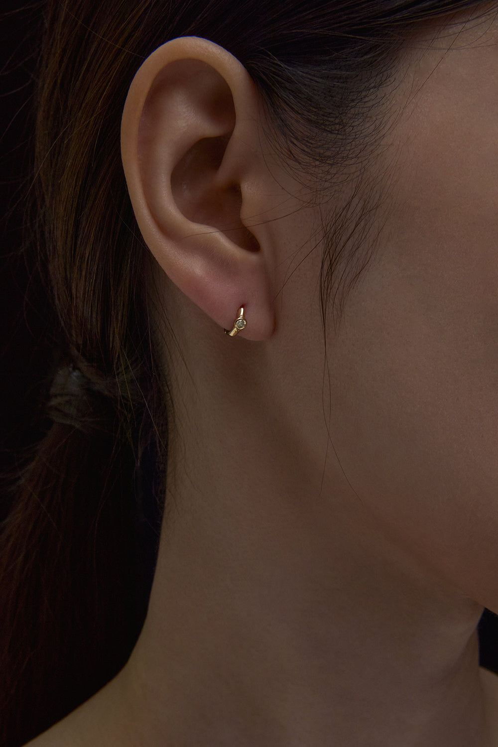 BOUCLES D'OREILLES ORB DIAMANT BLANC RENAISSANCE