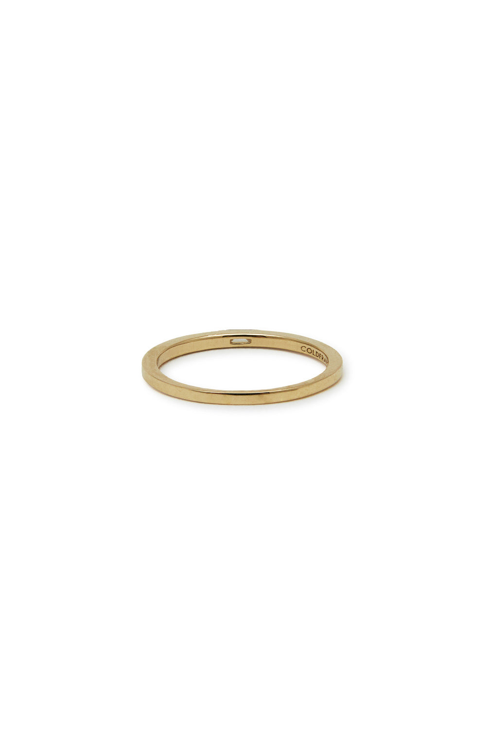 10K SLIM BODY BAGUETTE DIAMOND YELLOW GOLD RING