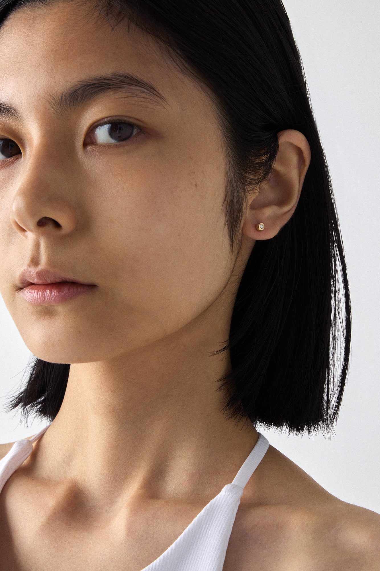 10Kゴールド ダイヤモンド パーフェクション スタッズ 大