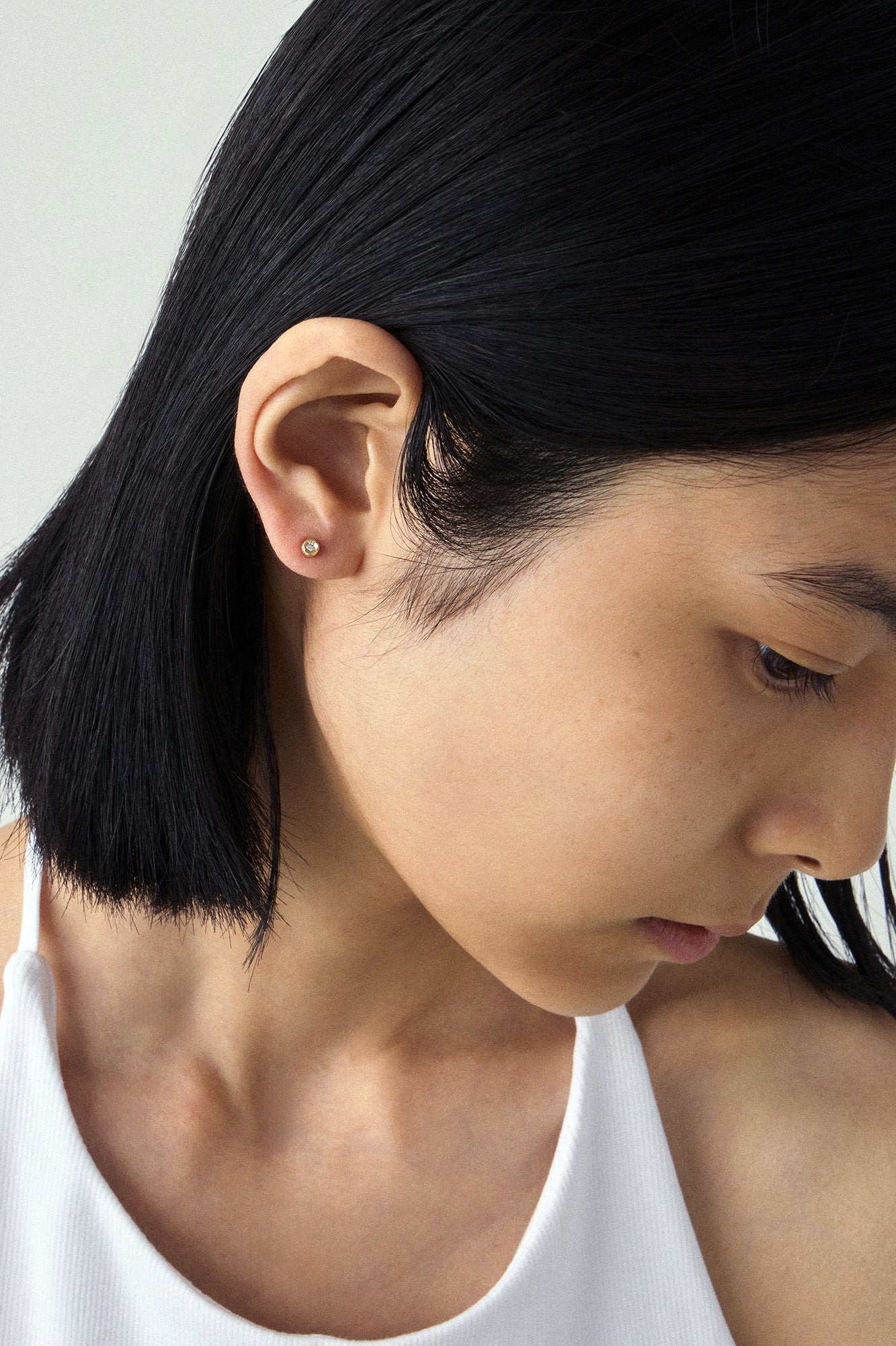 10Kゴールド ダイヤモンド パーフェクション スタッズ 小