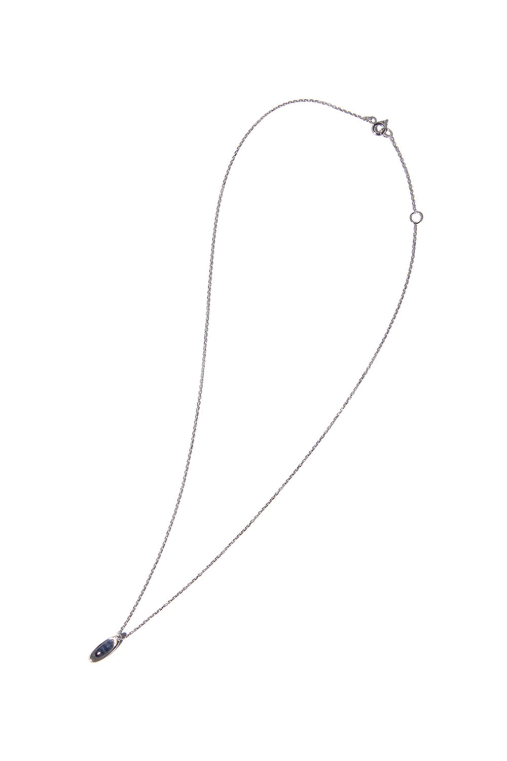 10Kホワイトゴールド ミニ エターナル ブルー ラブラドライト ネックレス