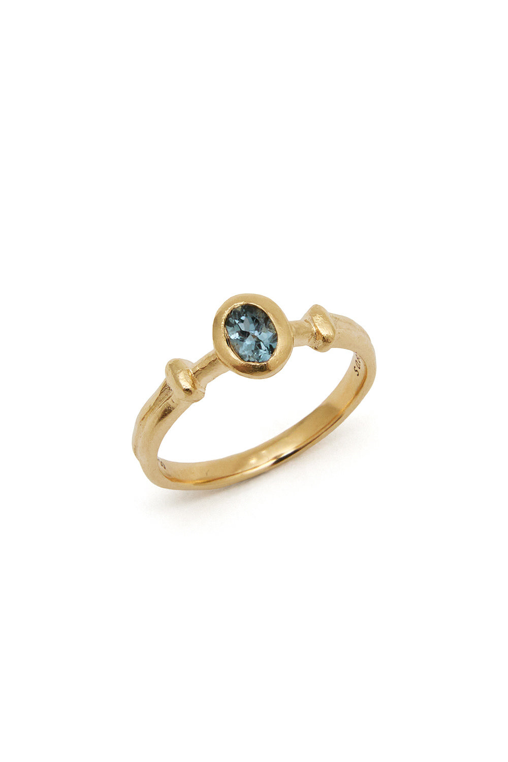 BAGUE COLONNE RENAISSANCE AQUAMARINE
