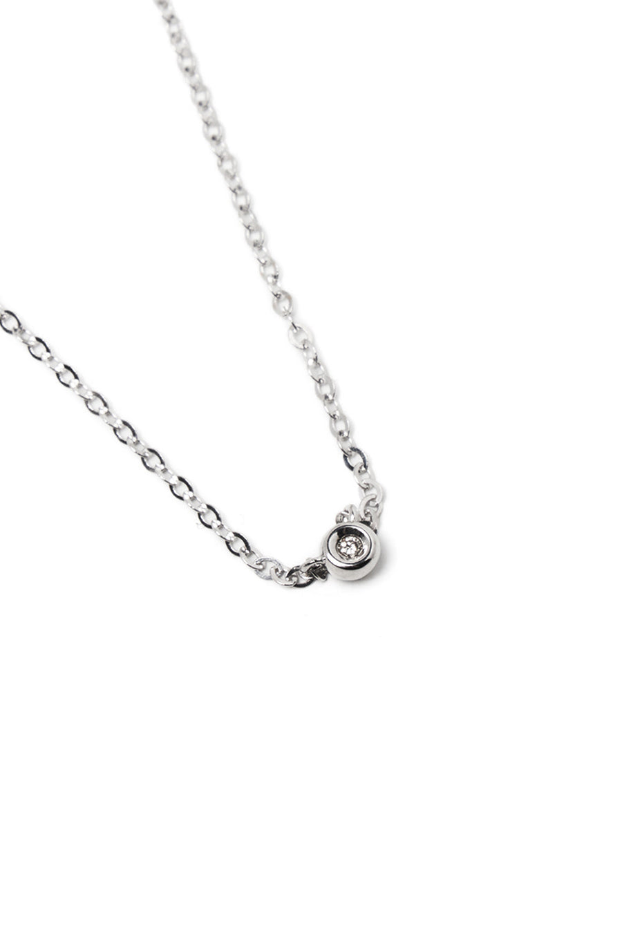 18K WHITE GOLD DIA PERFECTION NECKLACE LARGE