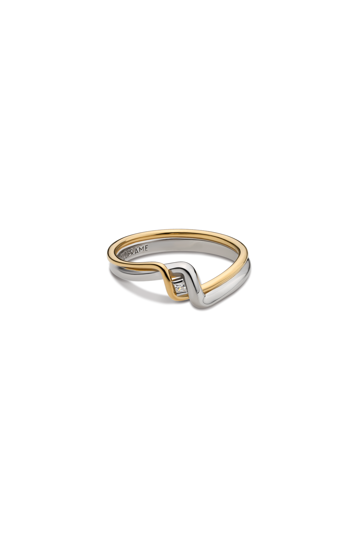 18K TRESSE BICOLOR DIA RING
