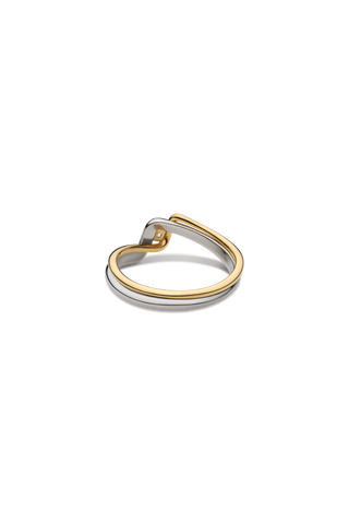 18K TRESSE BICOLOR DIA RING