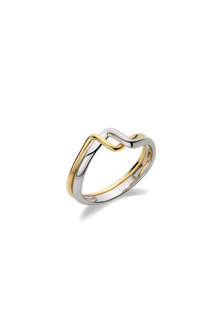18K TRESSE BICOLOR RING