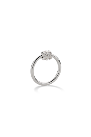 ESSENTIAL RIBBED PAVE RING