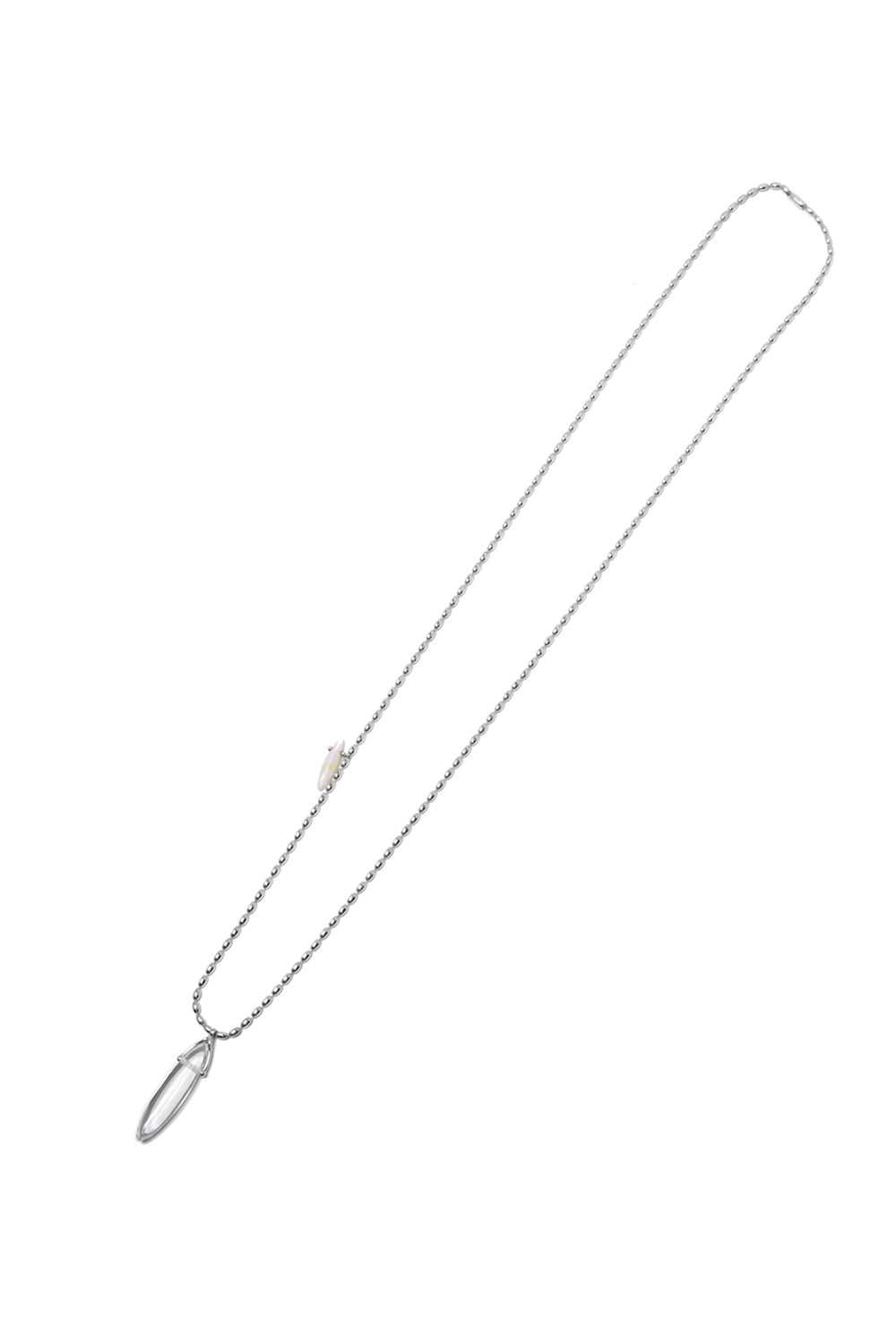 波西米亚椭圆石英贝壳项链