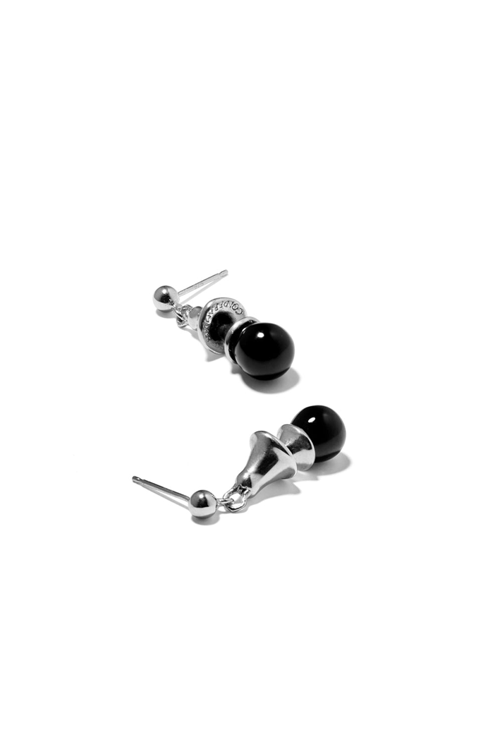 BLACK BELL BOUCLES D'OREILLES ARGENT