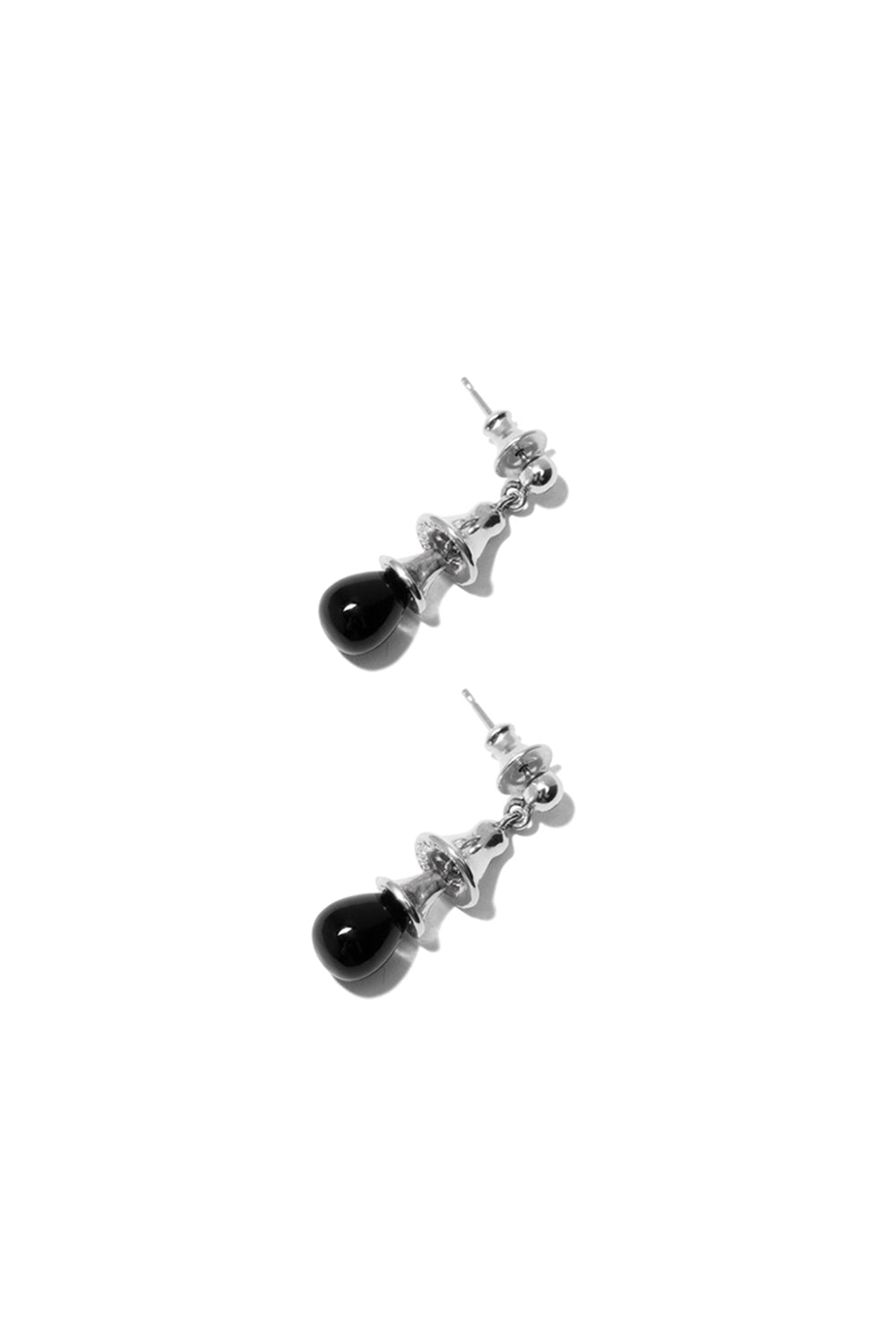 BLACK BELL BOUCLES D'OREILLES ARGENT