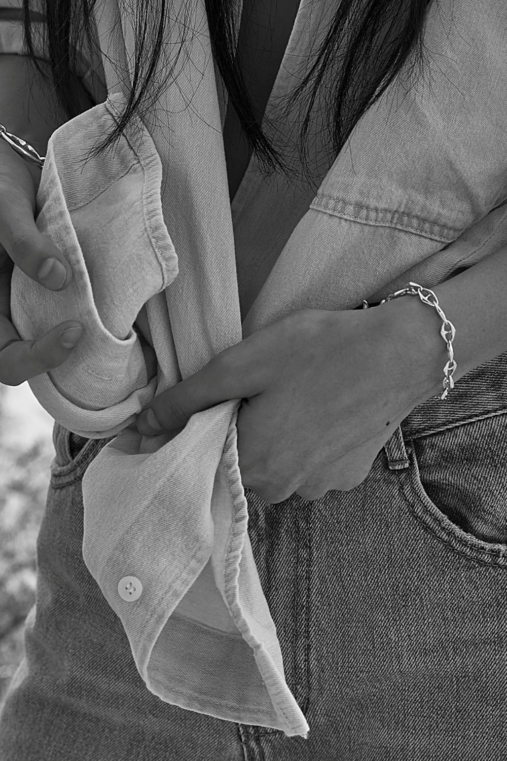 CF アンカーチェーン ブレスレット 小