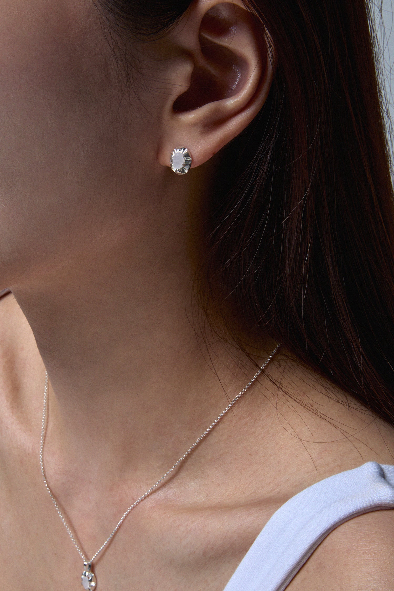 ORECCHINI ARTIGIANALI IN QUARZO ARGENTO