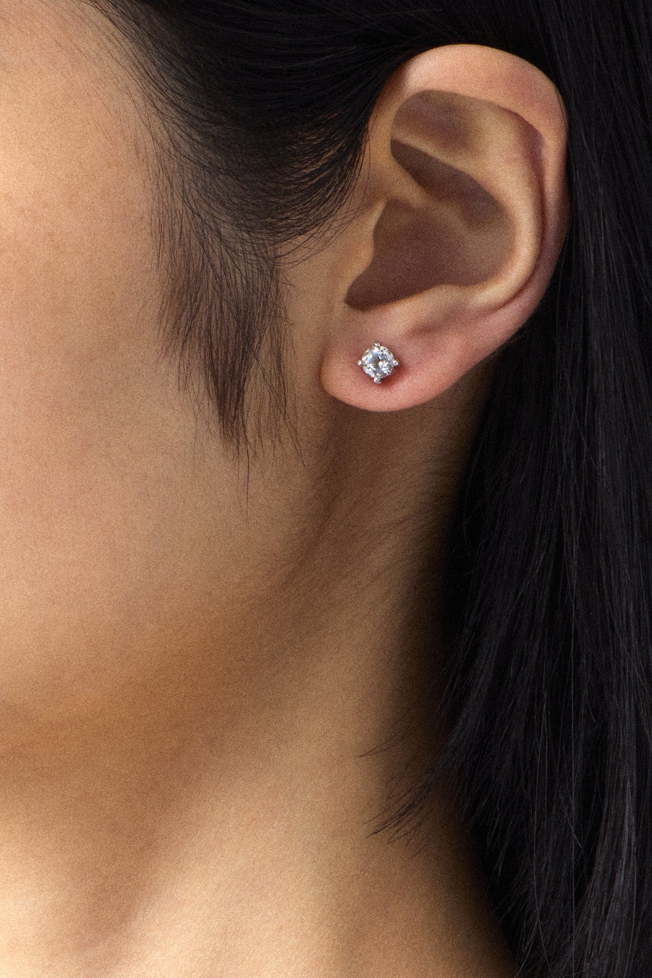 经典绳索银质耳钉