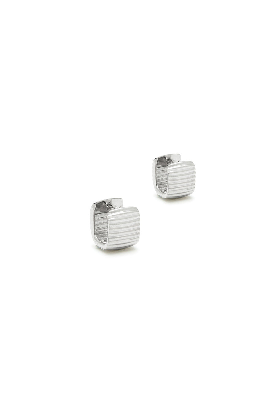 ESSENTIAL RIBBED SILHOUETTE EARRINGS SMALL