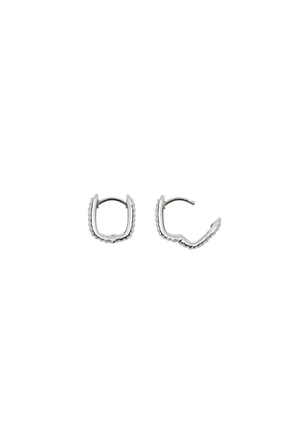 ESSENTIAL RIBBED SILHOUETTE EARRINGS SMALL