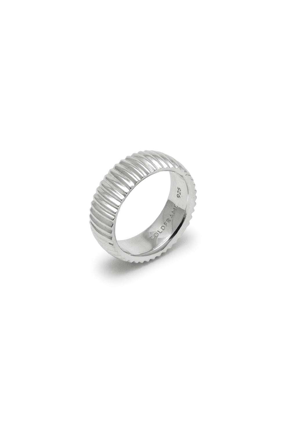 ESSENTIAL RIBBED SILHOUETTE RING SMALL