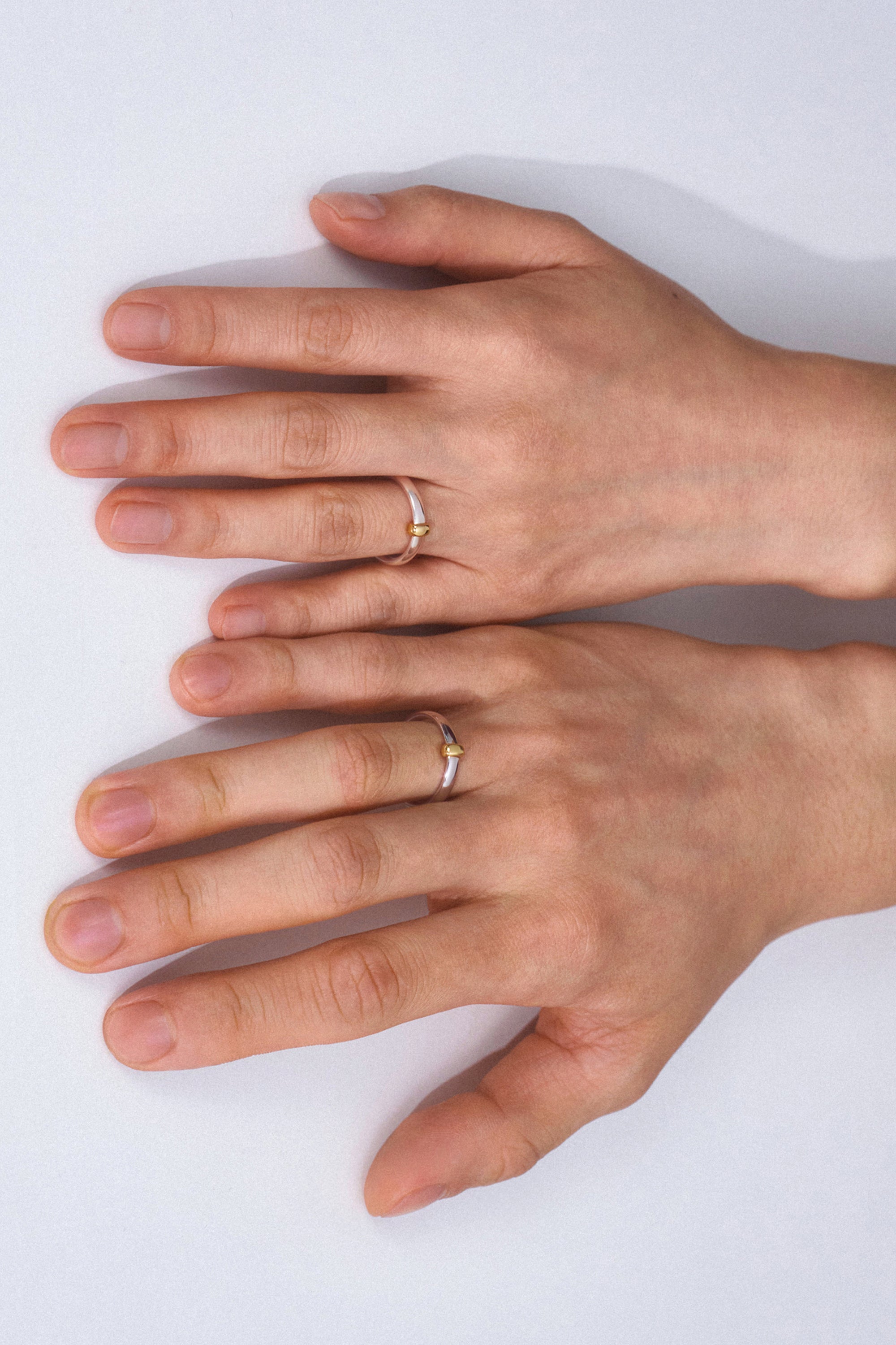 ORBIT SILVER & 10K GOLD RING