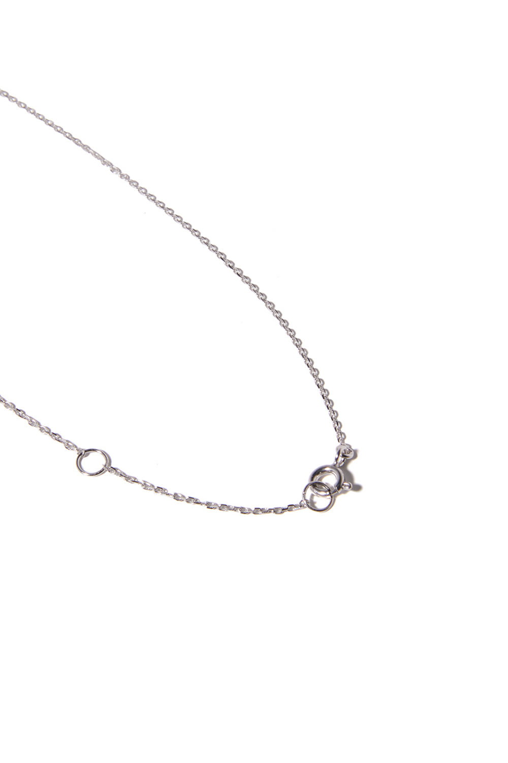 迷你永恒橙石英银项链