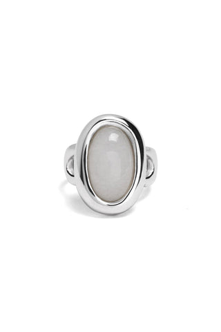 MOTHER'S WHITE QUARTZ RING