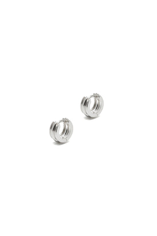 PETITE ROUNDED POTTERY VESSEL ONE-TOUCH EARRINGS