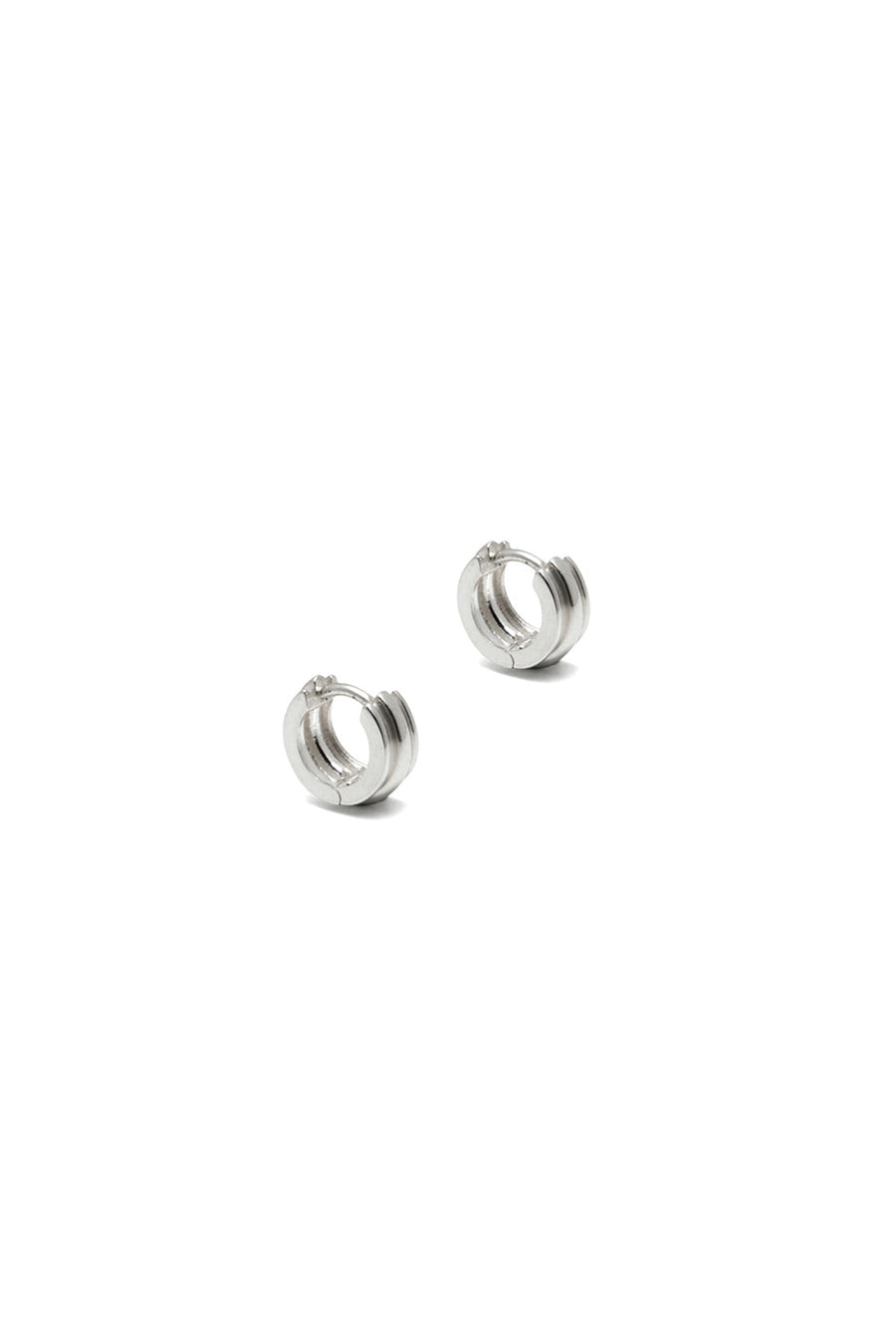 PETITE ROUNDED POTTERY VESSEL ONE-TOUCH EARRINGS