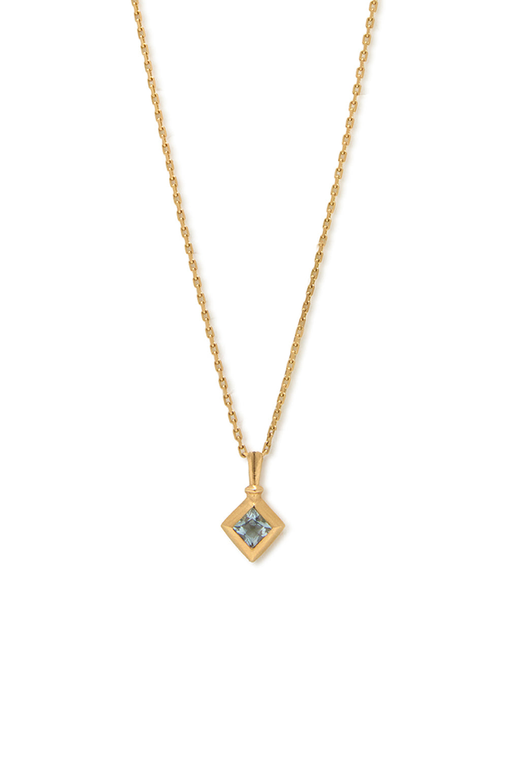 PENDENTIF LOSANGE RENAISSANCE AQUAMARINE