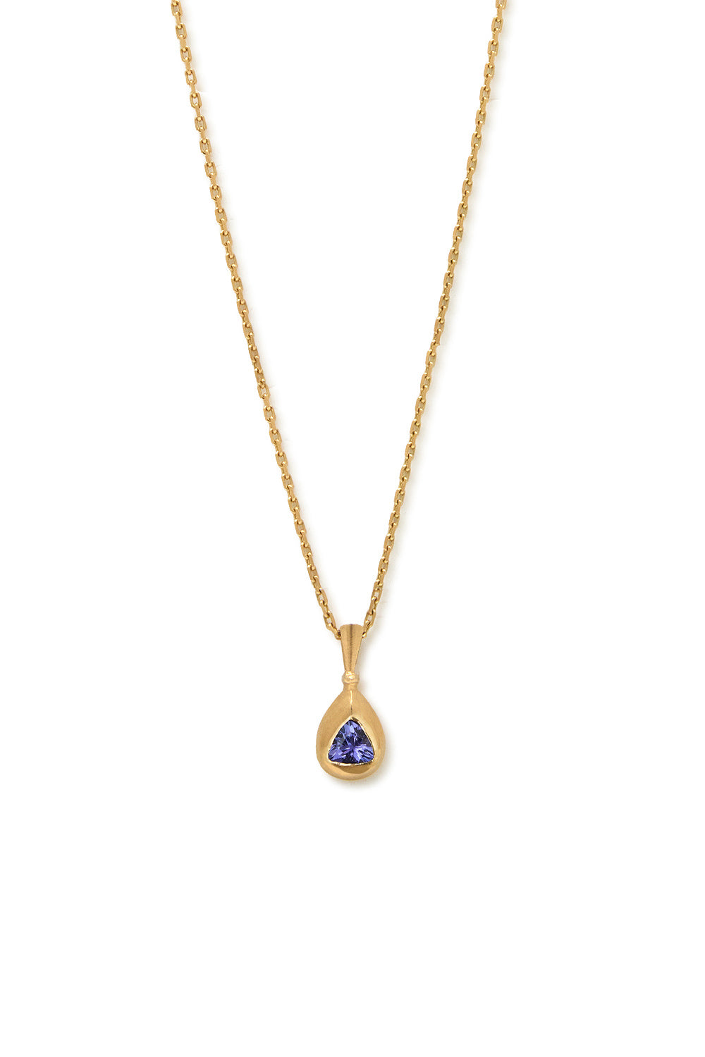 PENDENTIF GOUTTE RENAISSANCE TANZANITE