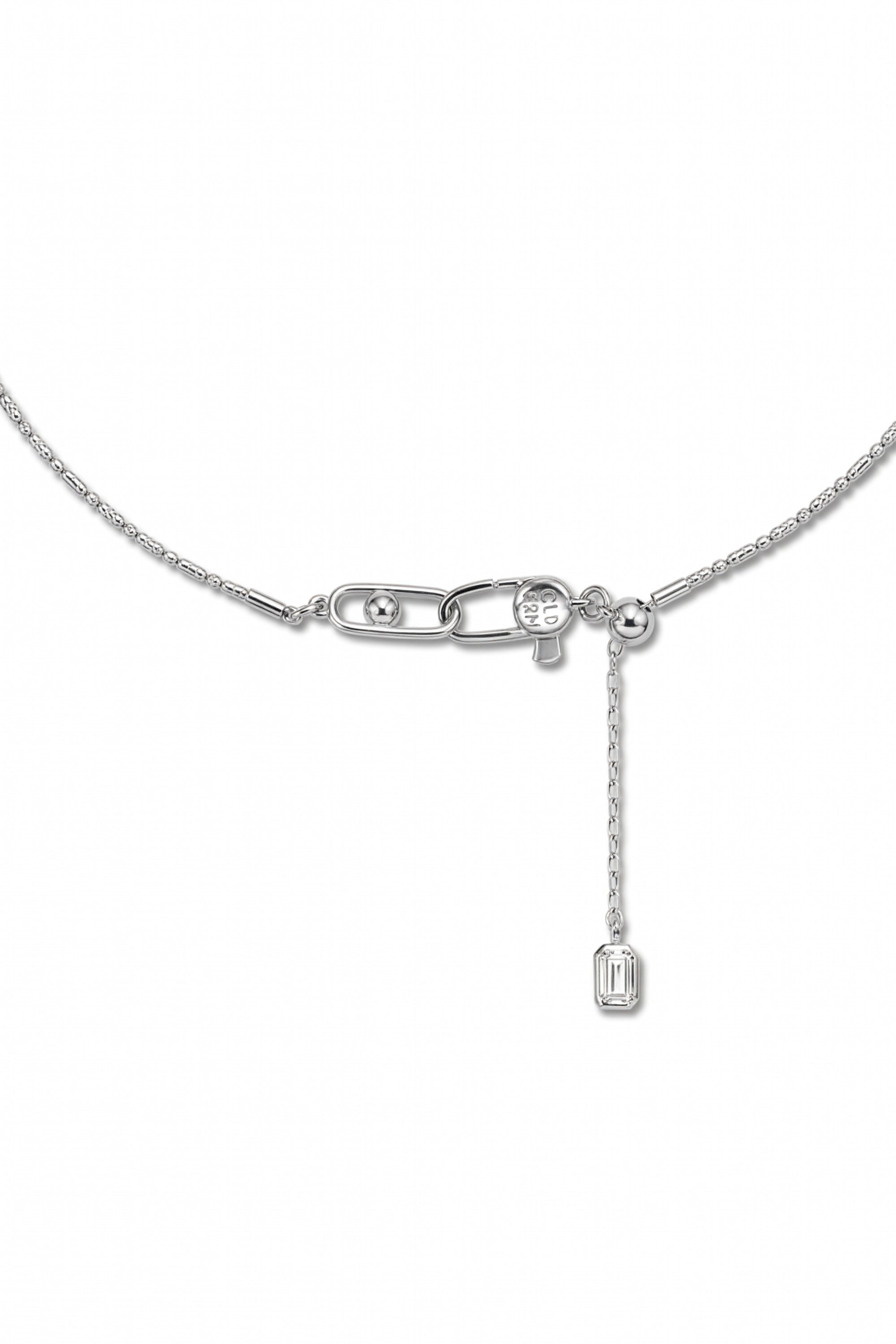 TITANIUM CORE OVAL LINK NECKLACE IN WHITE GOLD