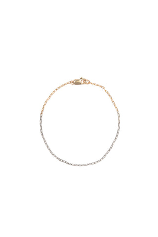 TWO TONES GOLD CHAIN BRACELET