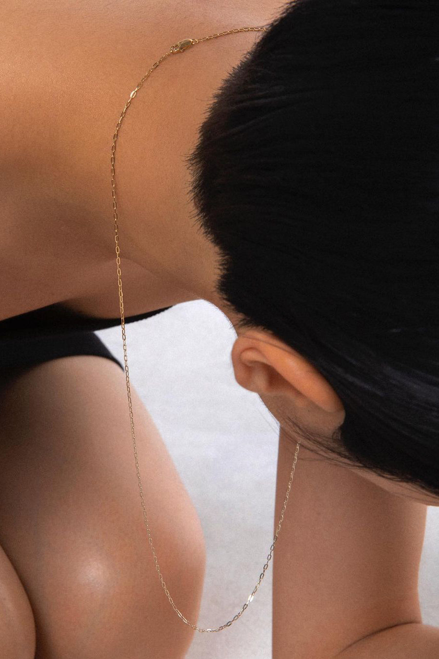 ツートーンゴールドチェーンネックレス