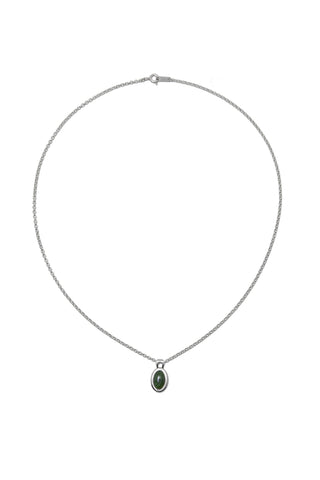 MOTHER'S GREEN NEPHRITE NECKLACE