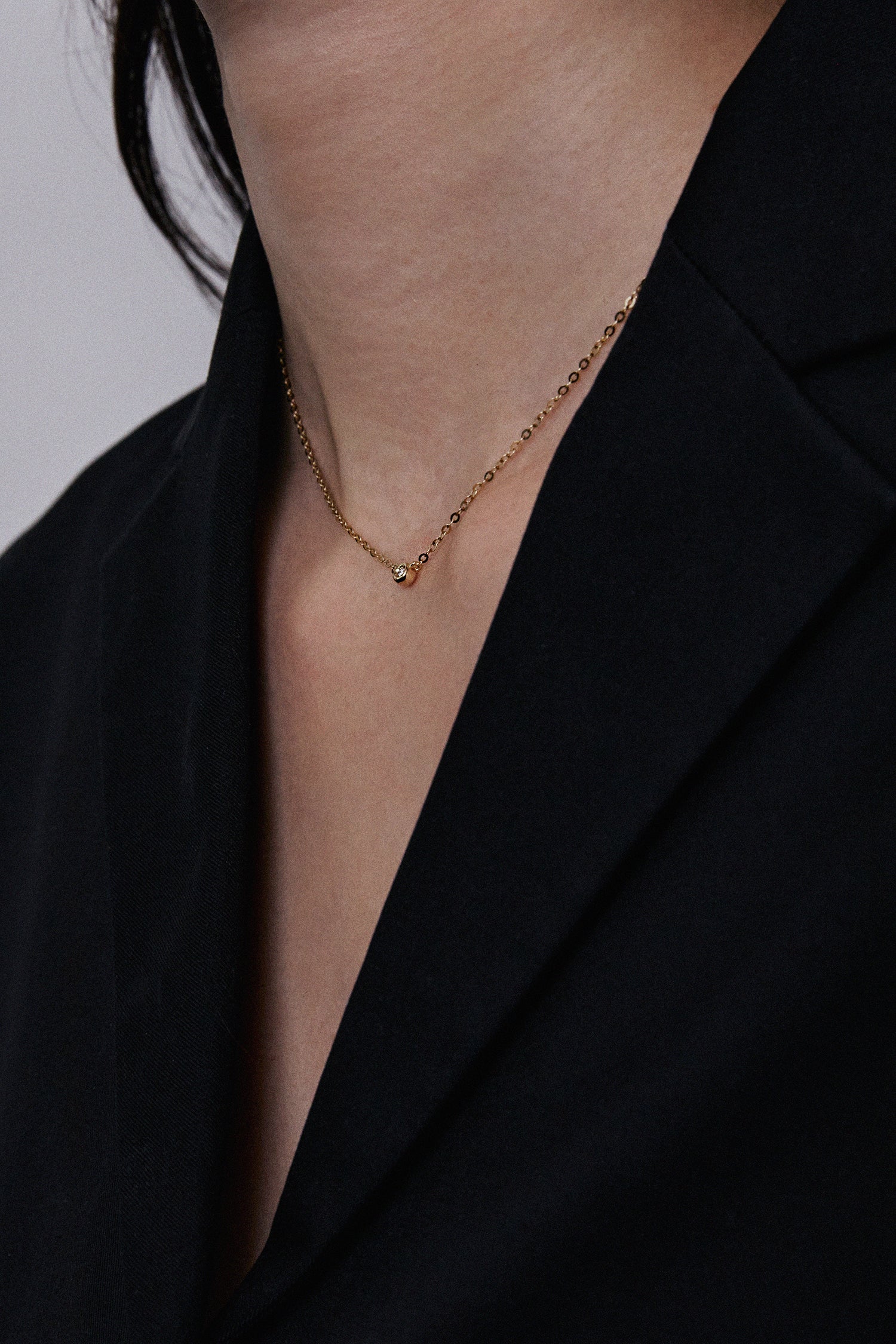 18Kゴールド ダイヤモンド パーフェクション ネックレス 小