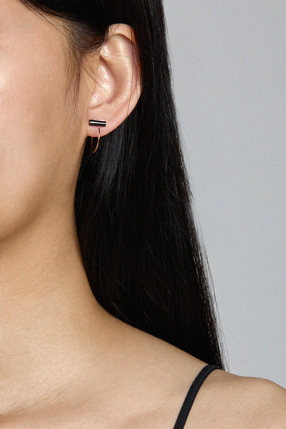 オニキス付きゴールドフープ S 2015