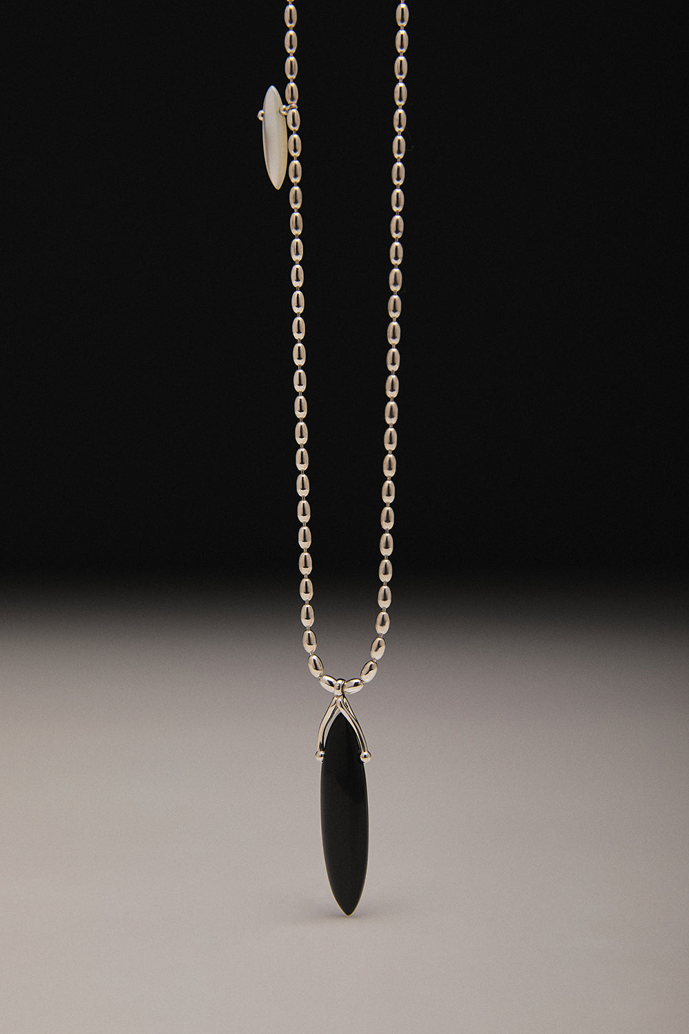 波西米亚椭圆形缟玛瑙贝壳项链