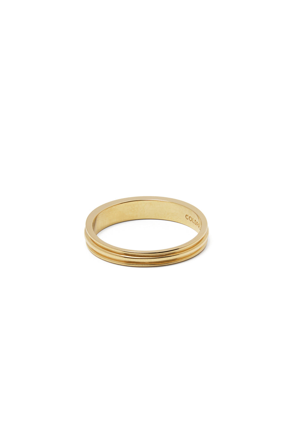 10K GOLD FLAT POTTERY VESSEL RING