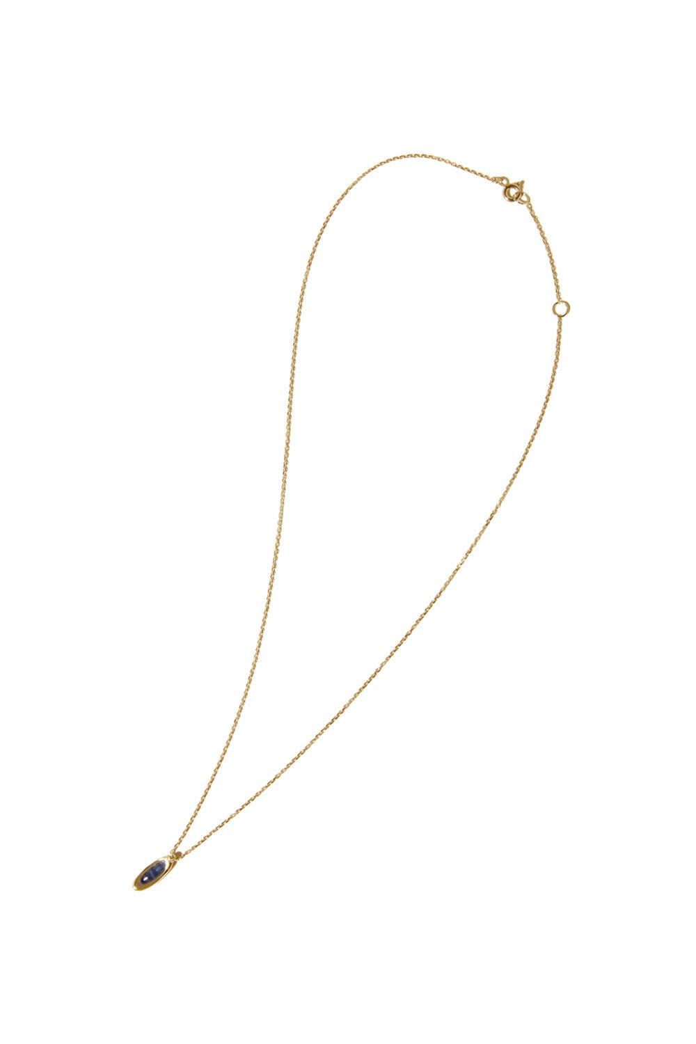 10Kゴールド ミニ エターナル ブルー ラブラドライト ネックレス