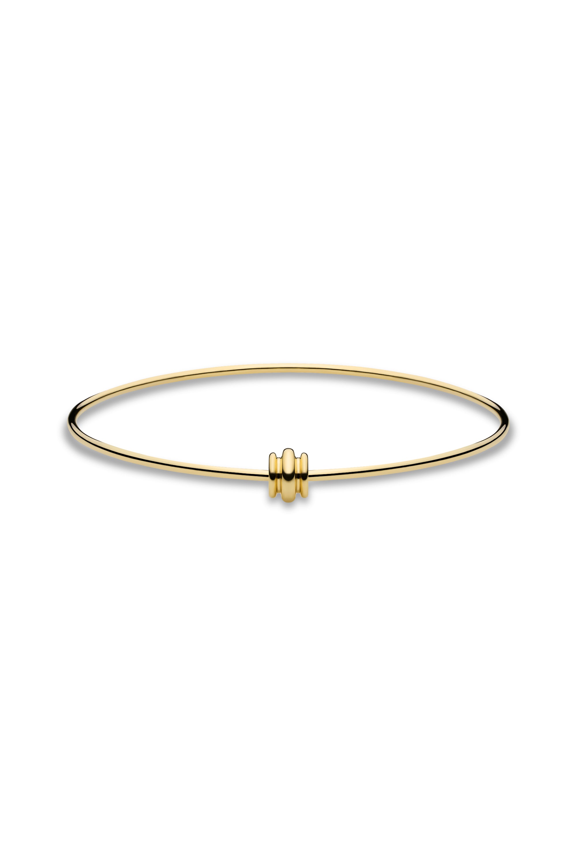 10K GOLD POTTERY VESSEL BANGLE