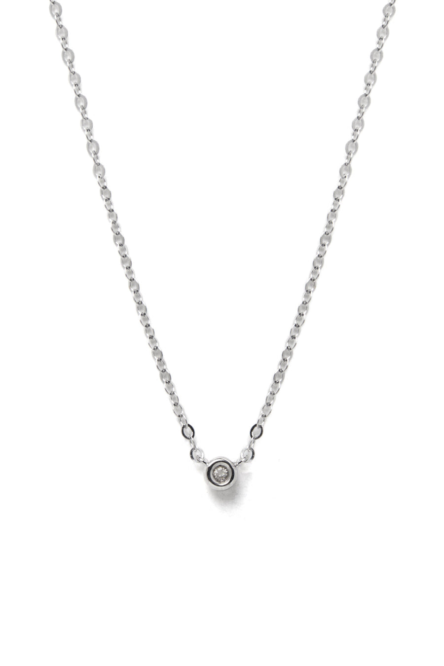 18K WHITE GOLD DIA PERFECTION NECKLACE LARGE