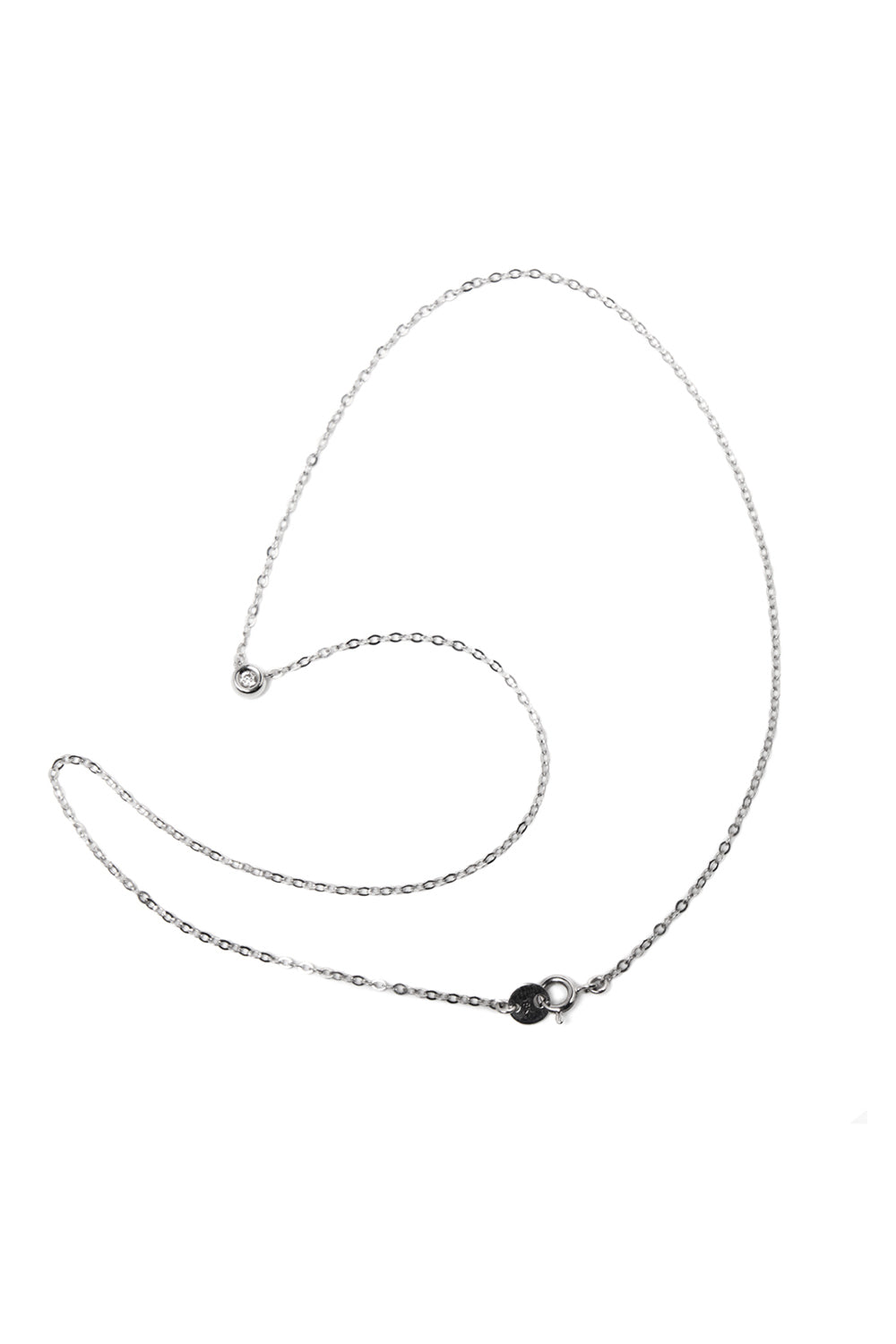 18K ホワイトゴールド ダイヤ パーフェクション ネックレス 大