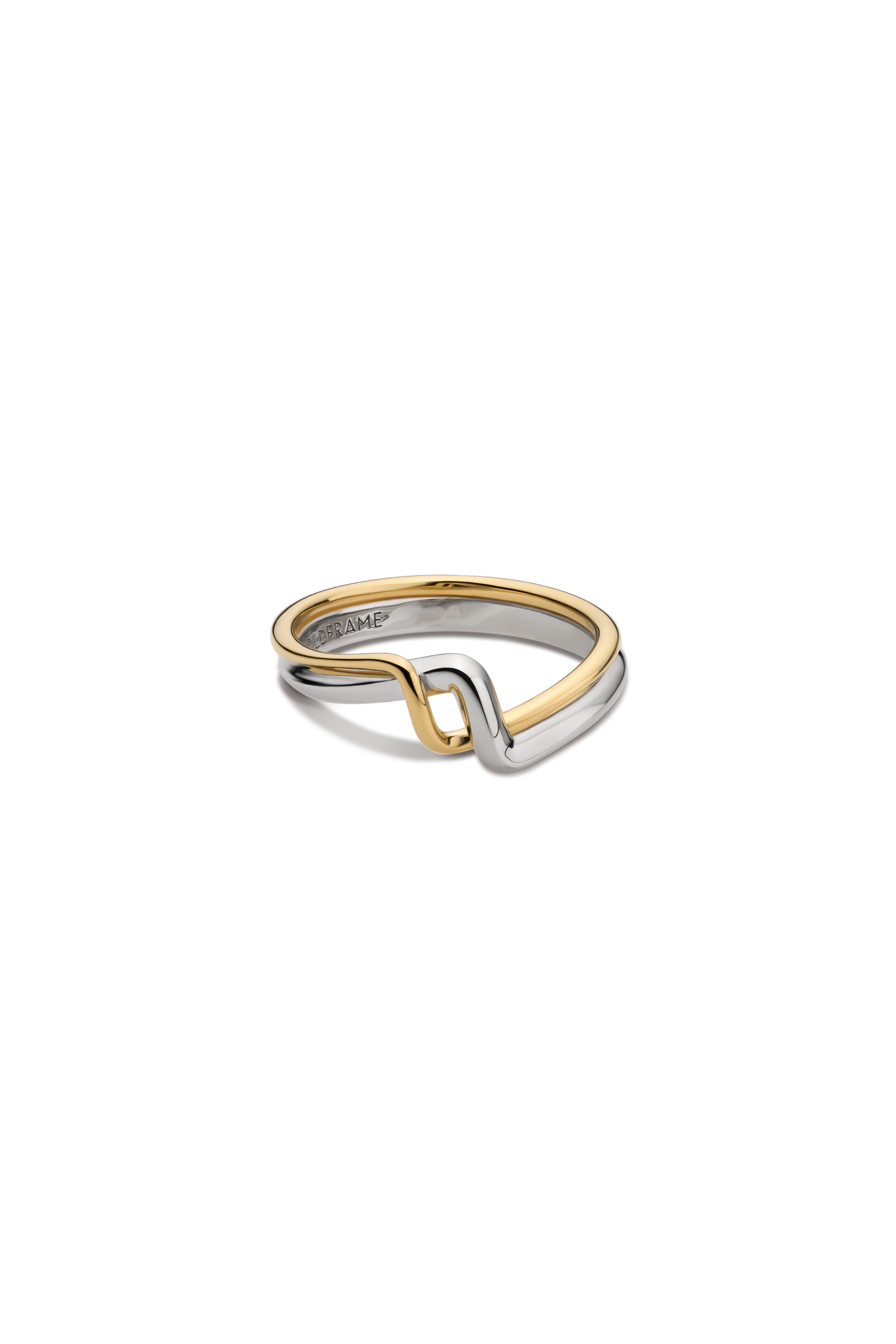 18K TRESSE BICOLOR RING