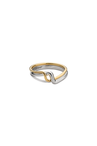 18K TRESSE BICOLOR RING