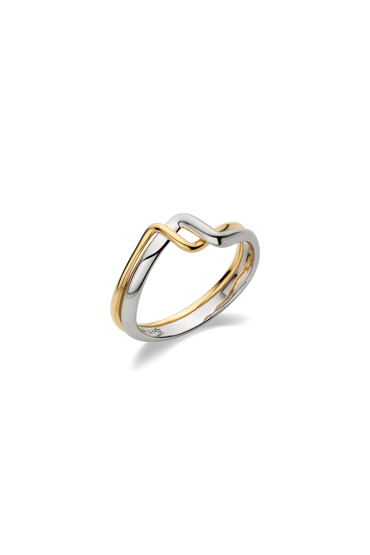18K TRESSE BICOLOR RING