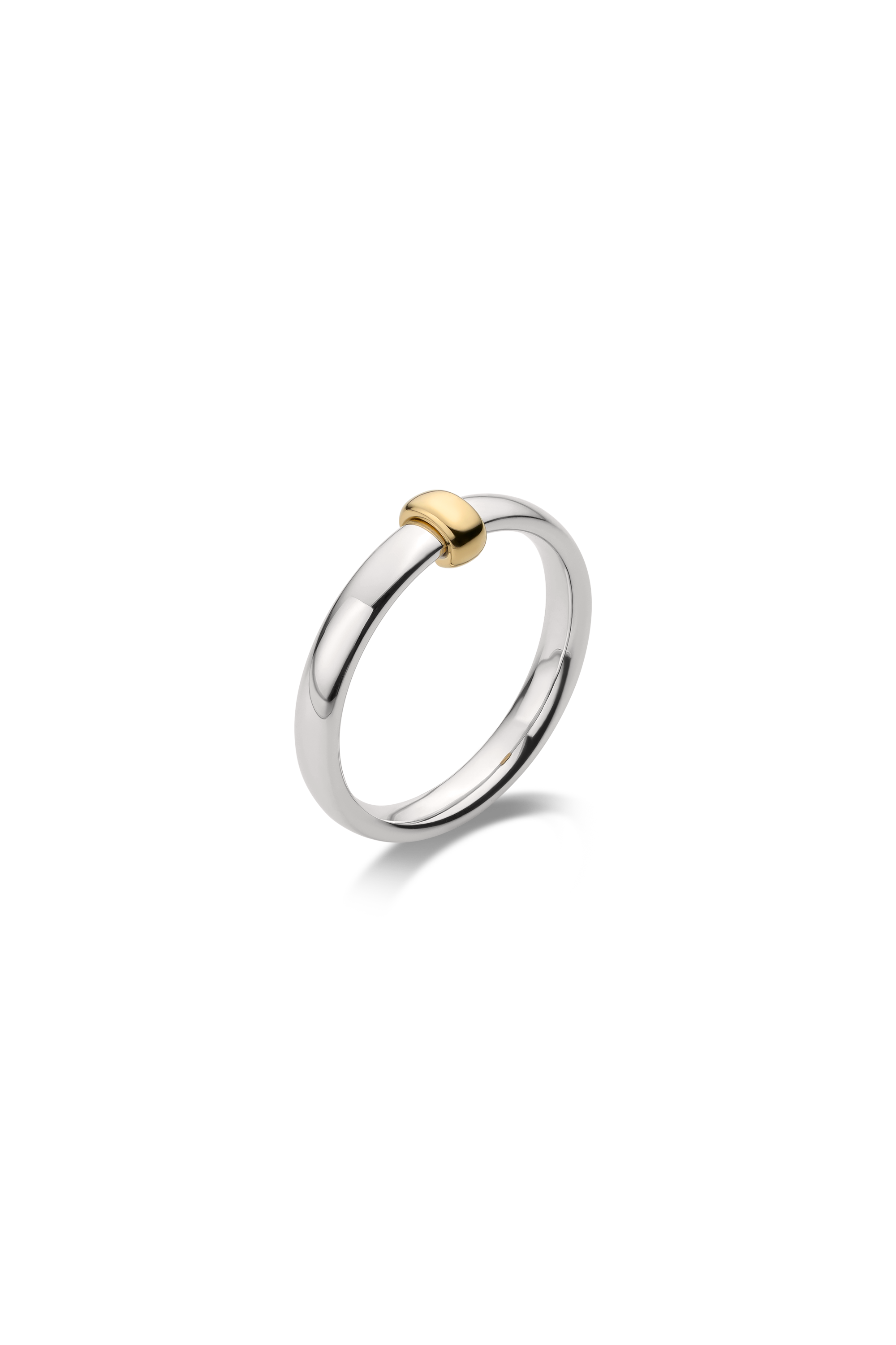 ORBIT SILVER & 10K GOLD RING