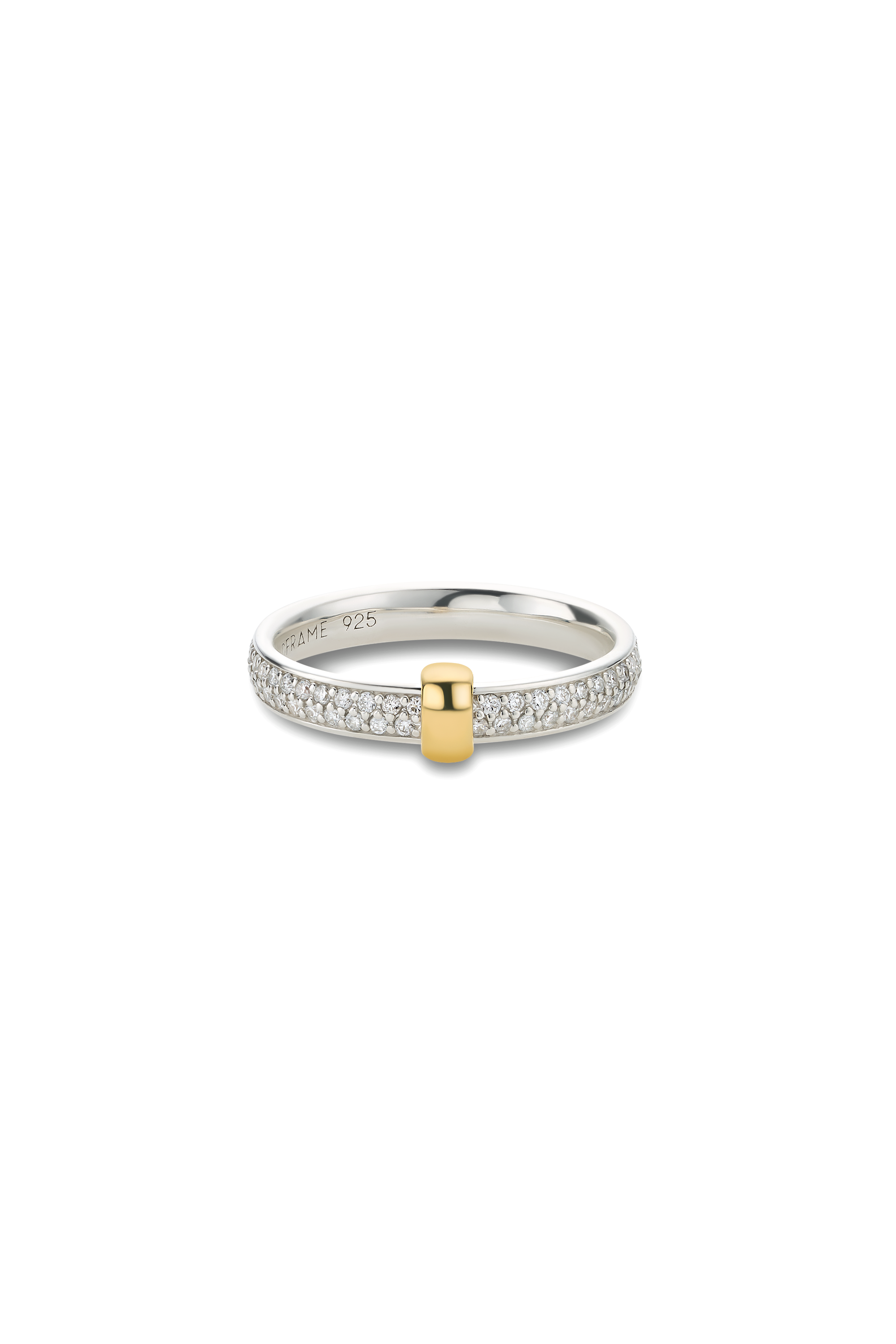 ORBIT PAVE DIAMOND & 10K GOLD RING