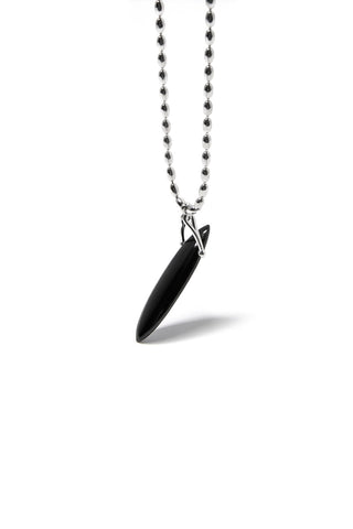 BOHO OVAL ONYX SHELL NECKLACE