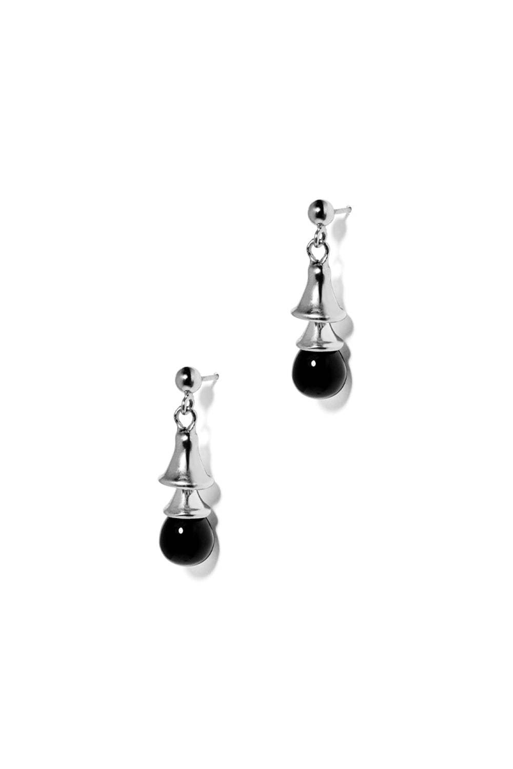 BLACK BELL BOUCLES D'OREILLES ARGENT