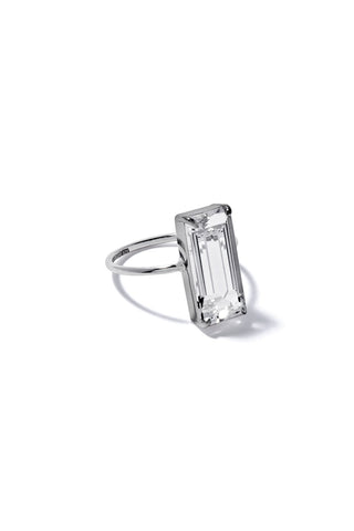 COLORLESS CHUNKY SQUARE RING